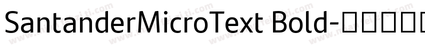 SantanderMicroText Bold字体转换